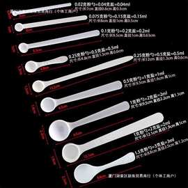毫升药勺勺子药刻度克带字粉剂量勺小量勺粉厂家一件批发包