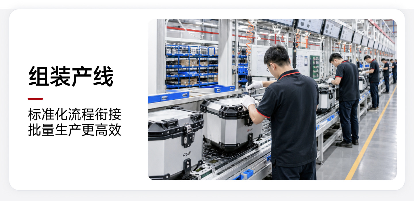 Motorcycle tail box 45L/36L, super large capacity, made of ABS material, universal quick-release design, thickened electric bike trunk