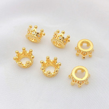 18K����ɫ��ʯ�ʹڸ���diy�ֹ�����������Ʒ���������