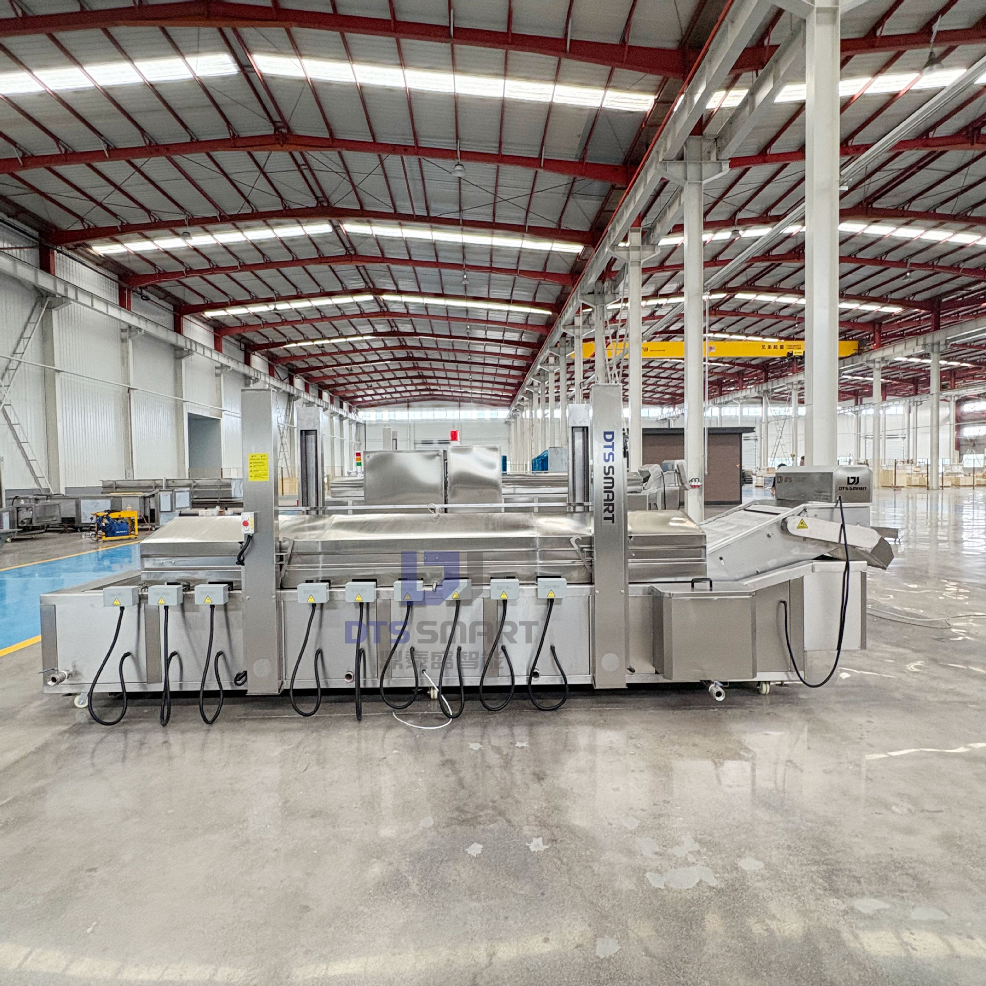 Jinan línea de producción de frita de carne de ciruela de carne de frita a gran escala línea de ensamblaje