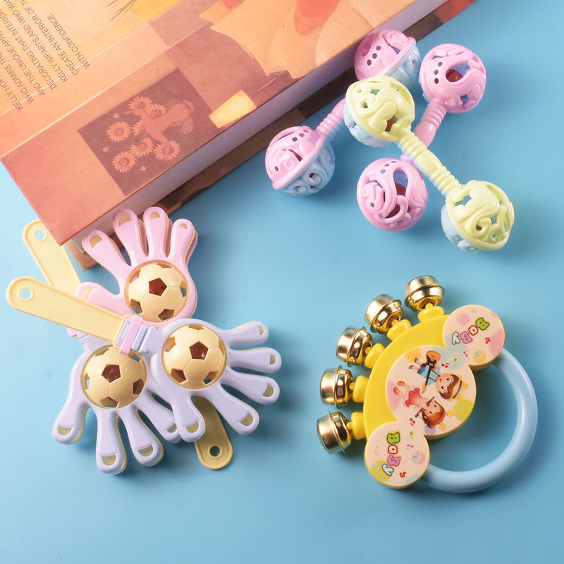Baby Toys Small bell 3-6-12 Newborn Bell 0-1 baby Early education child Rattle Cross border