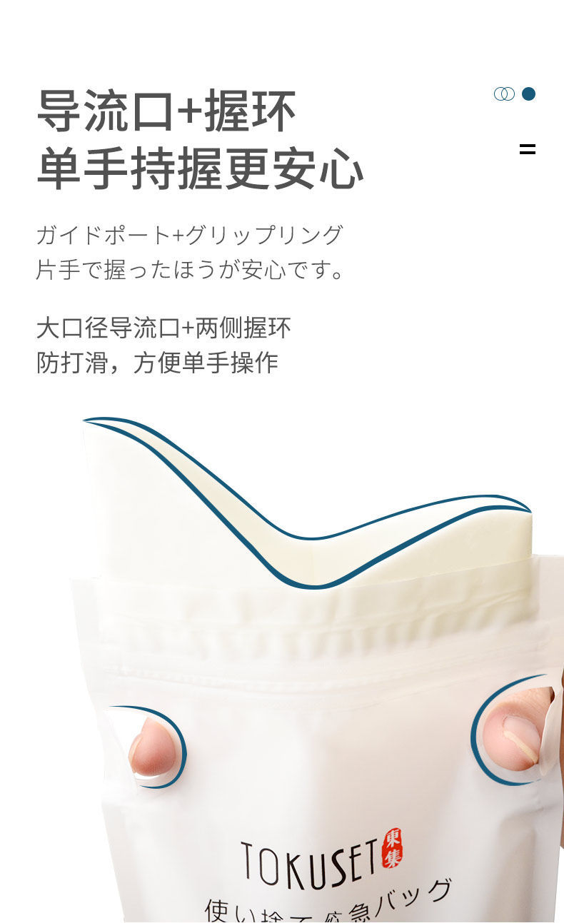 Car-mounted disposable emergency portable urinal bag for long-distance traffic jams, a magical urination tool for both men and women