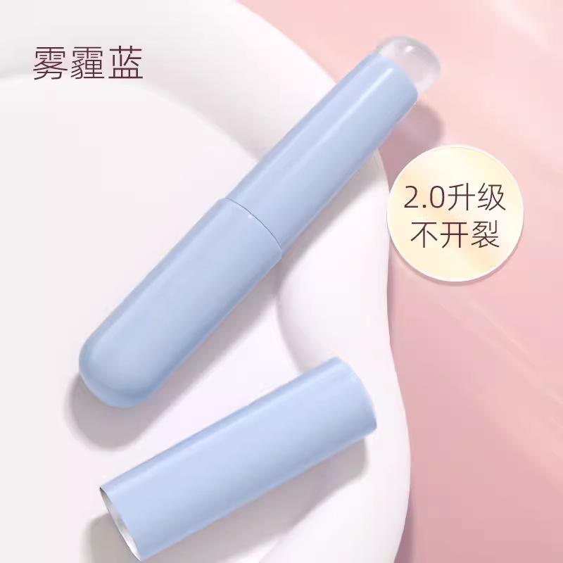 Q cepillo de labios de silicona suave con tapa cepillo de mascarilla de labios portátil lápiz labial especial mini lápiz labial de punta redonda cepillo de maquillaje image 11