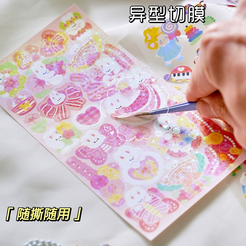Начальная пора наклейки Sticker, набор мультфильм, детские наклейки
