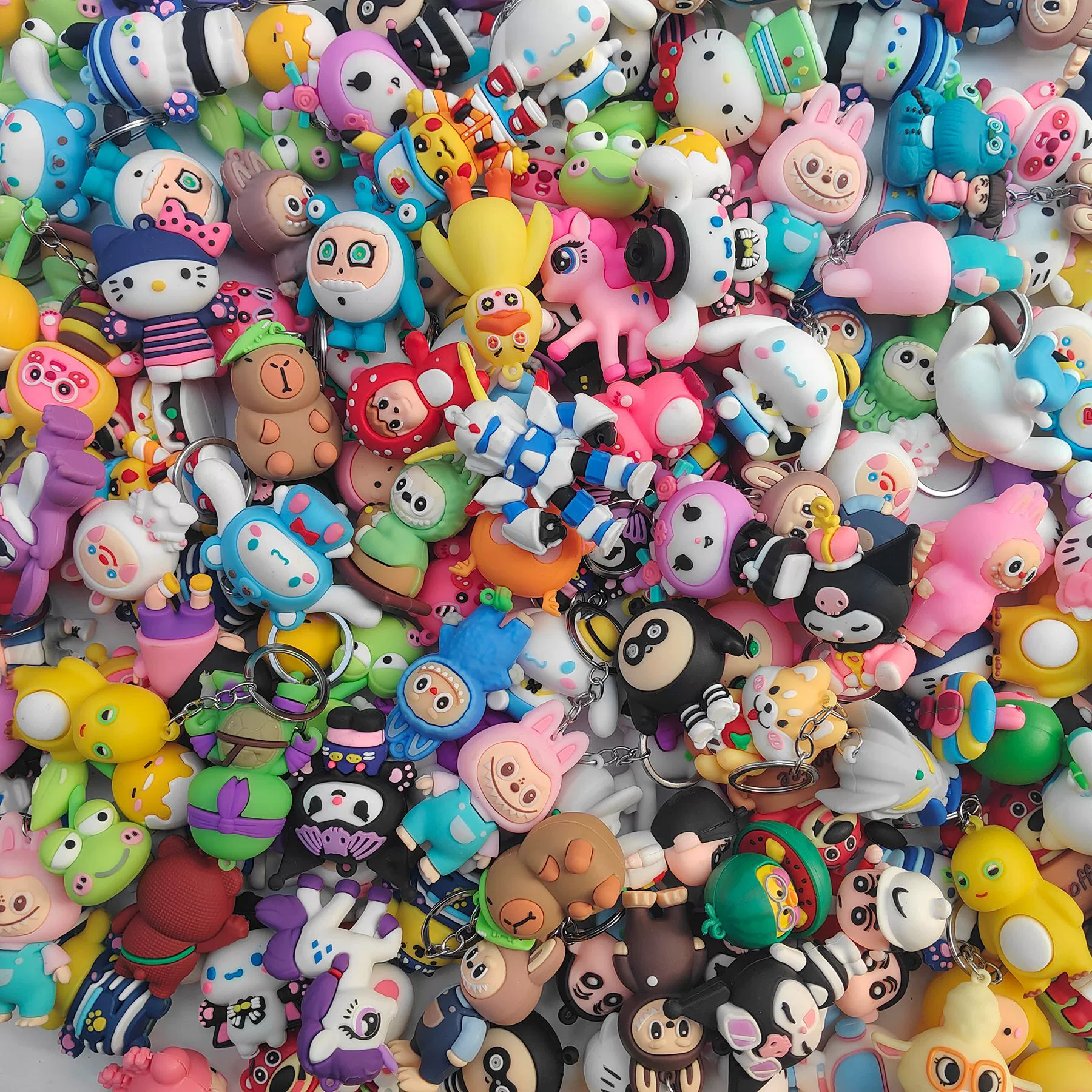 Doll PVC, keychain, cartoon hairpins, toy, pendant, handle, minifigure, new collection, internet celebrity, wholesale