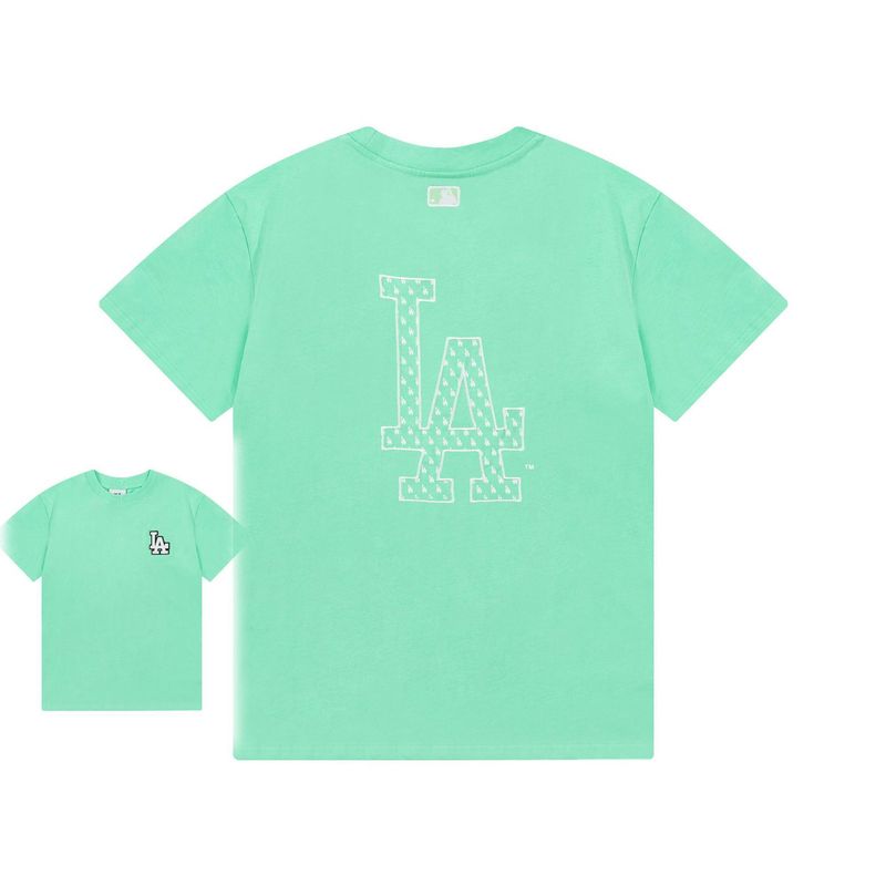 クロスボーダー MLB&NY ベーシックプリント高品質レディース T メンズ半袖コレクション共同ブランドの純綿通気性ボトリングシャツ|undefined
