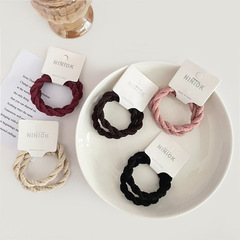 Korean Thick High-Elastic Rubber Bands for Women: Durable Basic Hair Ties, Simple Ponytail Holders, and Stylish Headwear