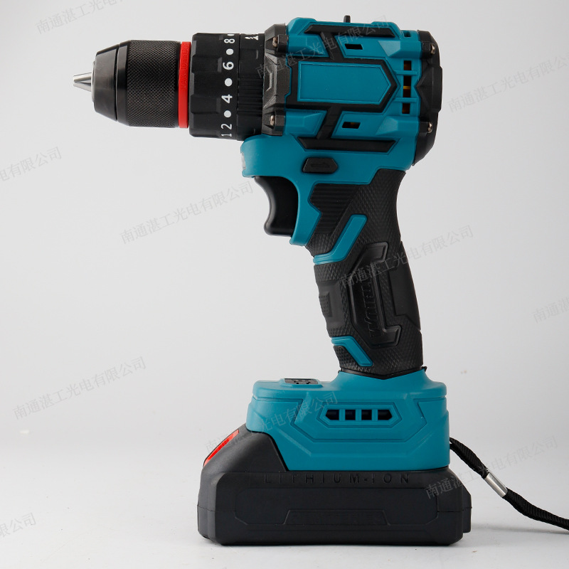 跨境多功能手电钻便携式手持式锂电冲击钻家用夹头电动大功率钻头