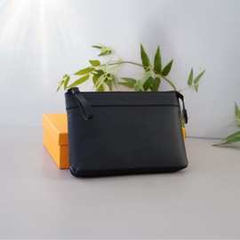 L驴手拿包男士时尚商务信封包轻奢牛皮手抓包大容量手包图片实拍