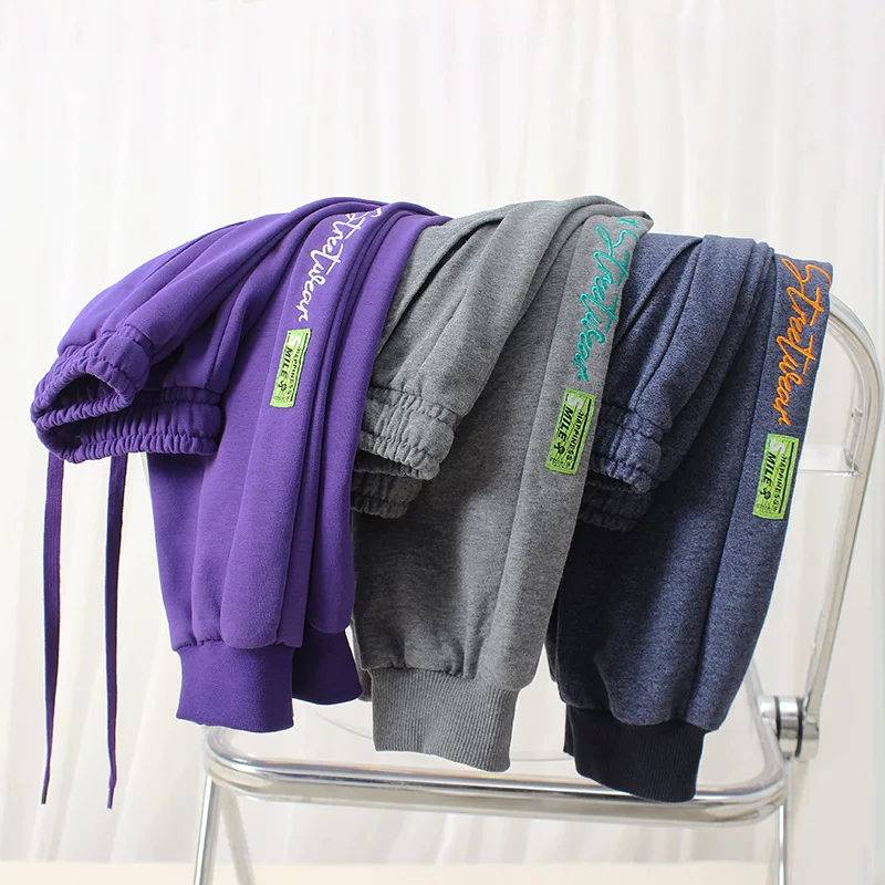 Demi-season sports children's casual trousers for boys, Korean style, for teenagers, wholesale