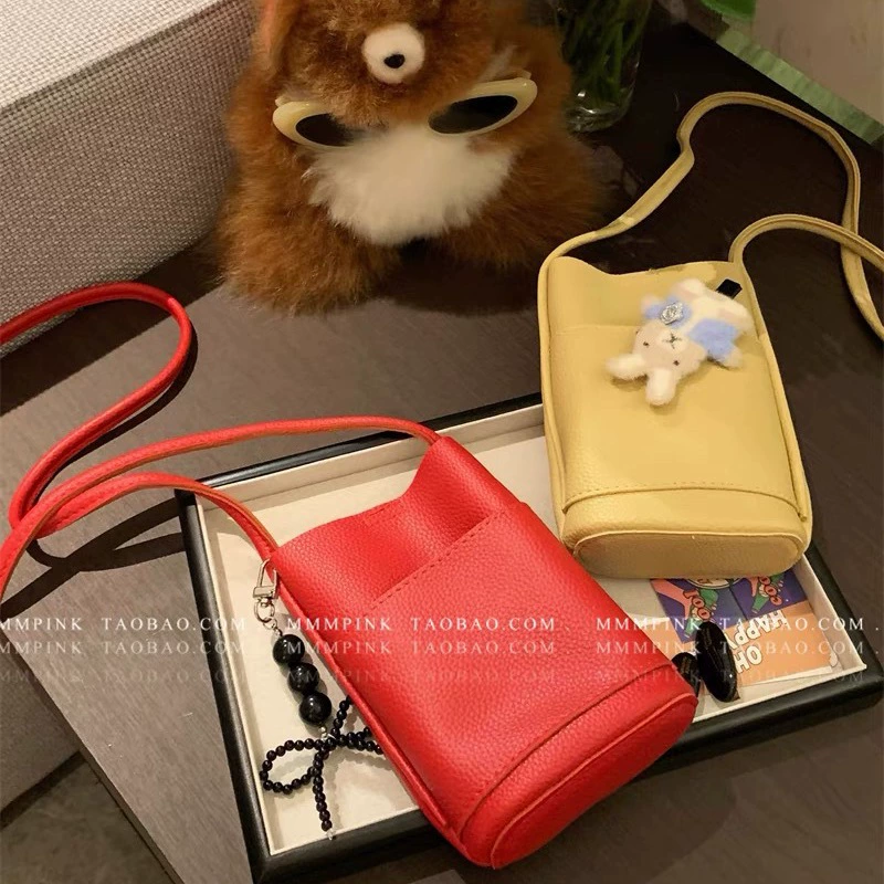 Shoulder bag for leisure, cute small one-shoulder bag, Korean style