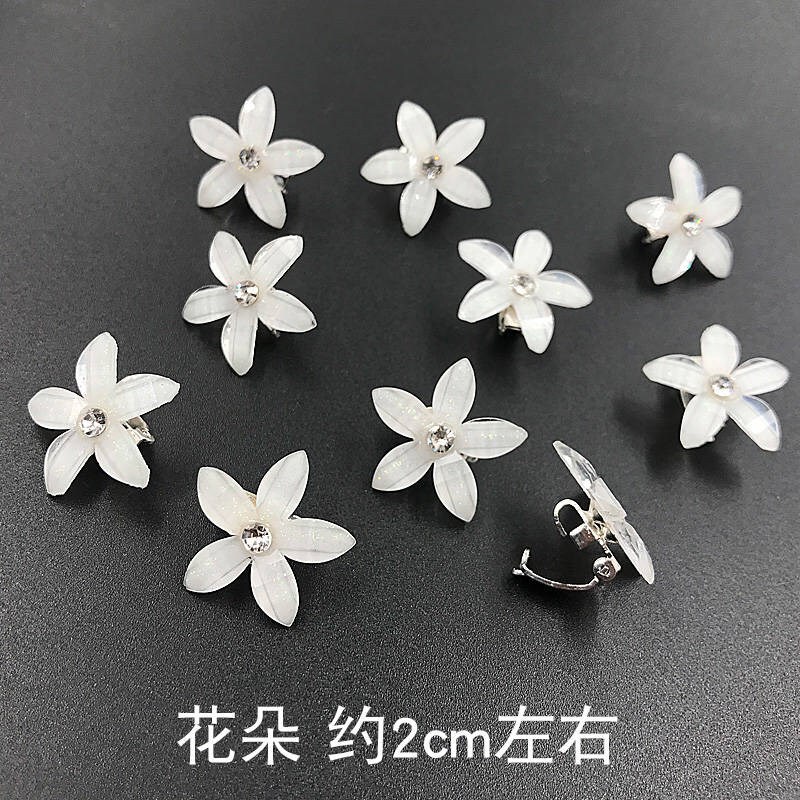 Amazon レトロパールフラワー小さなグリップクリップ三つ編み装飾小さなヘアピン甘いヘアアクセサリー前髪クリップ|undefined