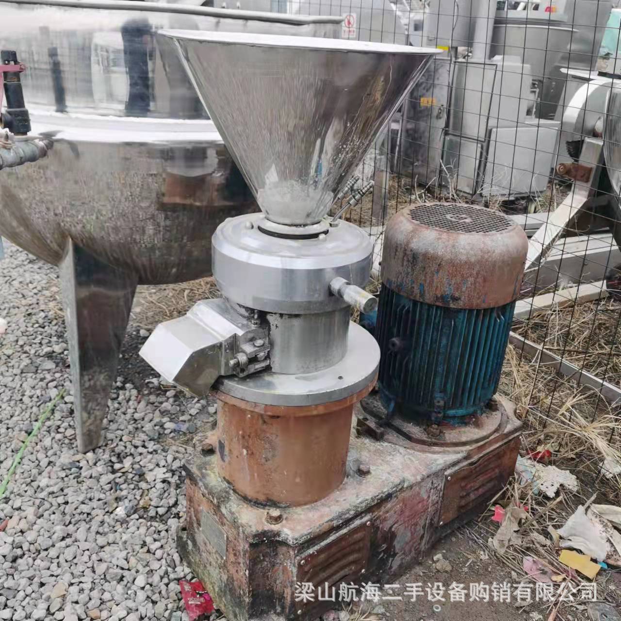 航海销售胶体磨 立式胶体磨 食品级胶体磨 胶体磨机骨泥机 回收