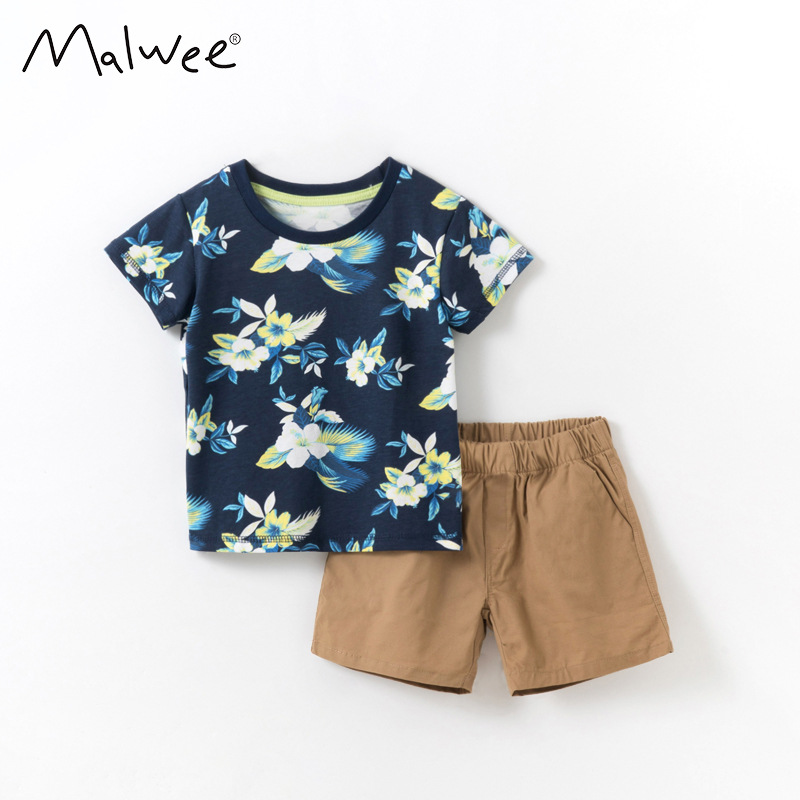 Traje de los niños de verano de manga corta de dibujos animados nueva camiseta de los niños casuales ropa de los niños guapos en stock