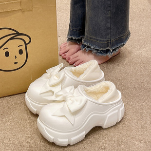 Thick-soled cotton slippers women's winter cute new style warm and comfortable ins style cotton slippers for exterior wear