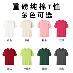 夏の純綿ラウンドネック Tシャツカスタム広告シャツ作業服文化シャツ半袖イベント Tシャツ刺繍プリントロゴ