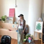 宽松水洗男女直筒牛仔裤