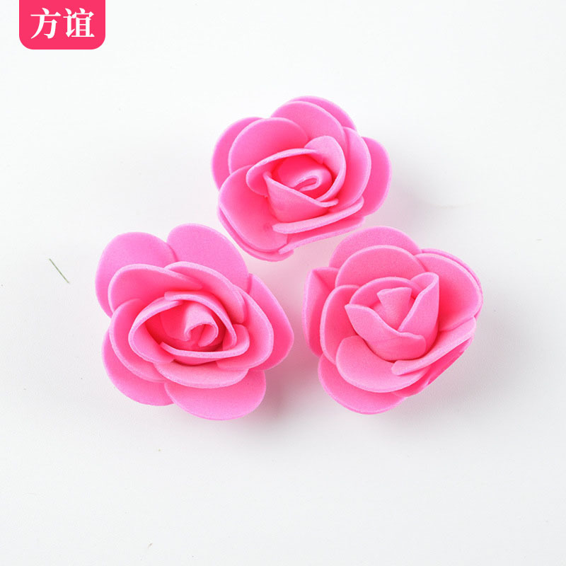 Día de San Valentín ramo de embalaje material DIY PE simulación rosa al por mayor 3,5 CMPE espuma flor rosa