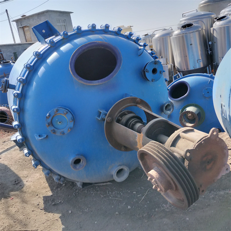 二手搪瓷反应釜 二手工业反应罐 立式常压反应设备