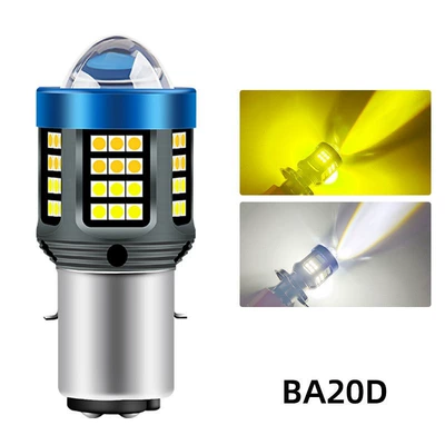 Integrated Lampshade, Motorcycle headlights, headlights - ba20dh6-white-yellow