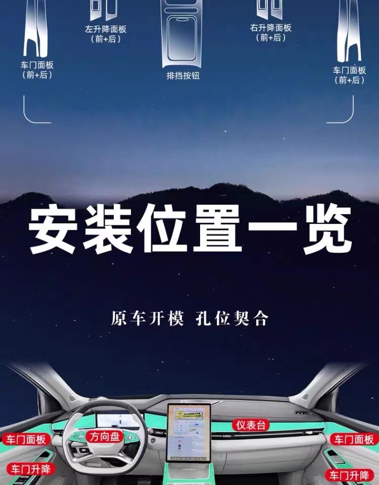 24 models of Geely Xingrui L dedicated interior film, smart screen TPU film, center console film, and new car interior decoration accessories