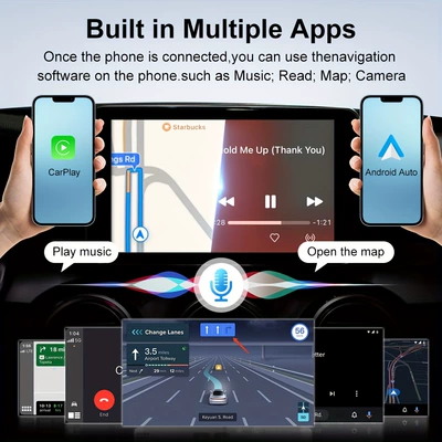 Cross-Border In-Car Smart Terminal Simsiz CarPlay və Android Auto