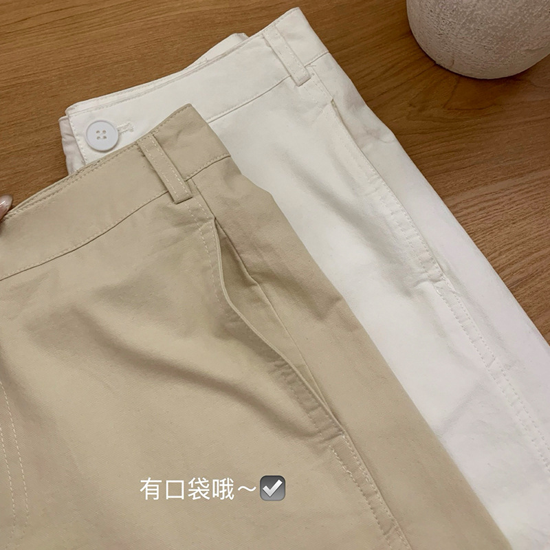 WGWE6845工装阔腿裤美式宽松直筒高腰休闲西裤长裤子|undefined