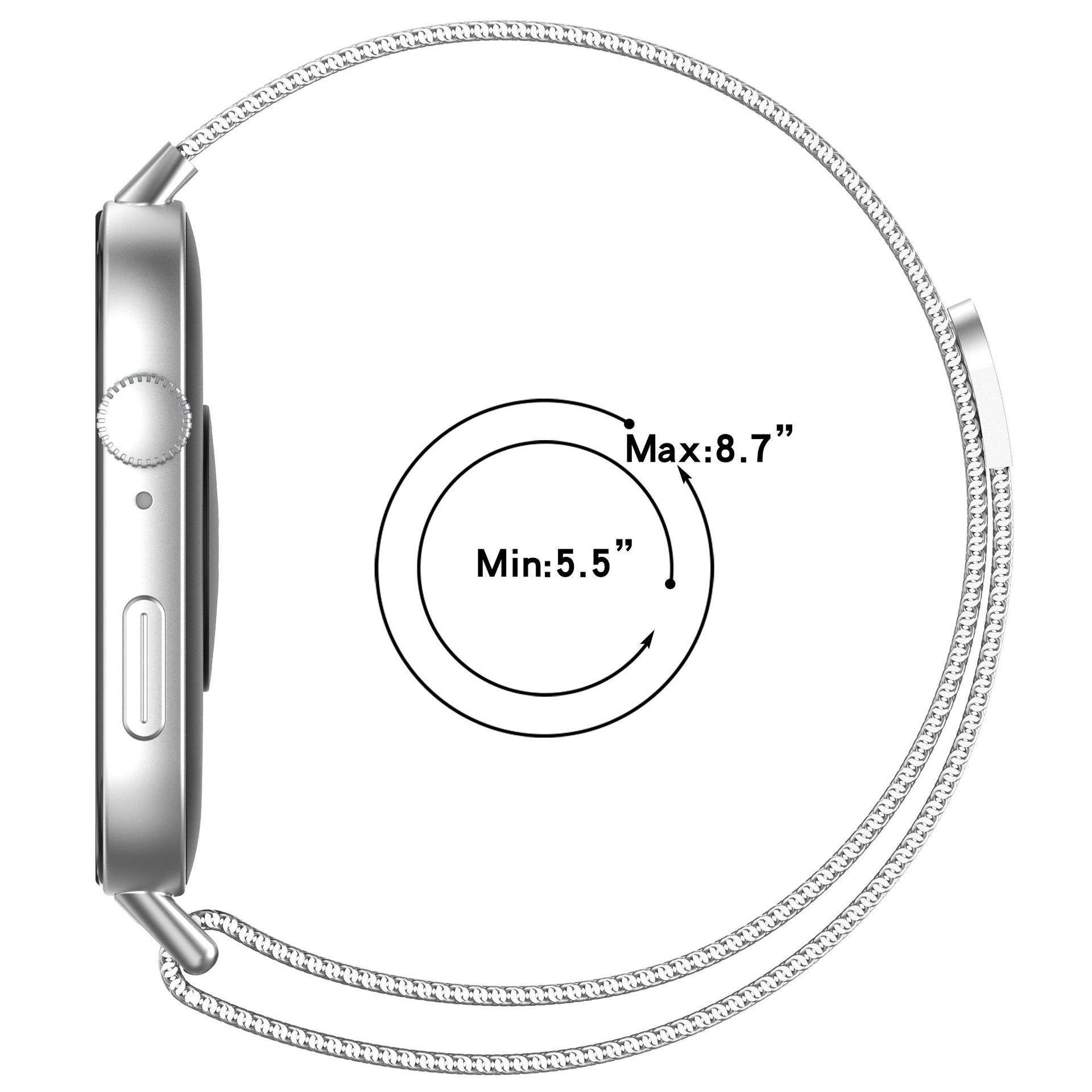 Suitable for Huawei Watch Fit3, Fit 4 Pro, Xiaomi 8/9 Pro, Honor 9 watch straps 20/22 metal straps undefined