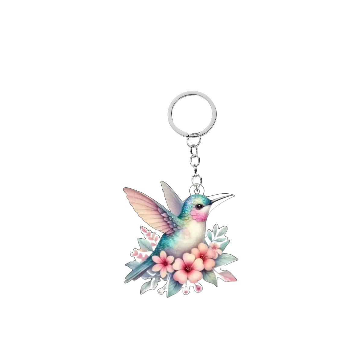 18g Weight Keychain Classification 1 Piece Quantity Daily Occasion Acrylic Material Bird Pattern Unisex Gender Cute Style Cute Bird Arylic Unisex Keychain 10