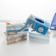 Mediterranean creative wooden tissue box napkin box bathroom hotel tissue box tissue box