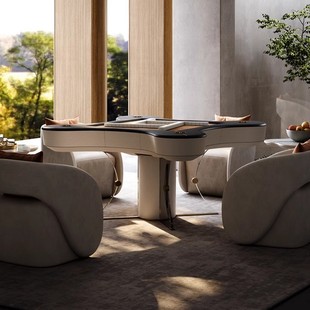 Mahjong Table High-end Solid Wood Italian Light Luxury Multi-function roller coaster Automatic Household Electric Mahjong Machine