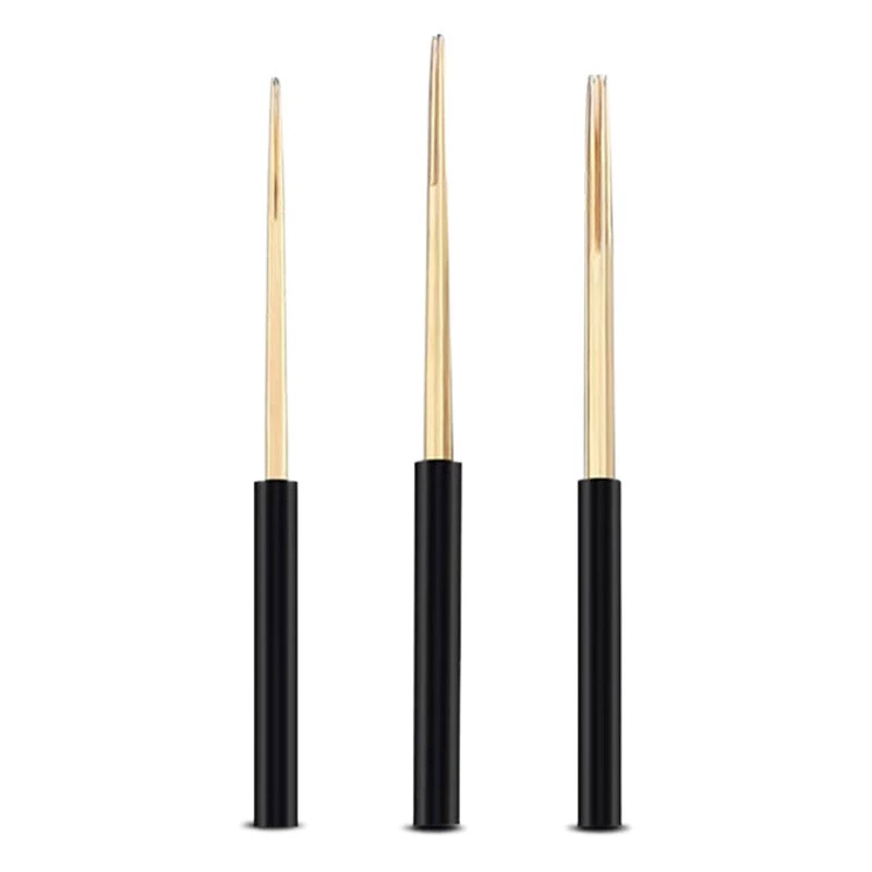 Иглы для вышивания Золотое перо для тумана Божья игла Круглые три Круглые пять Нуи Ручной туман Игла для бровей Маленькая Золотая игла Полуперманентная противотуманная игла