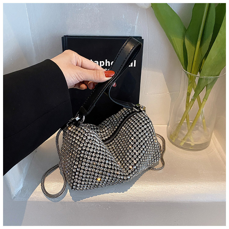 Bolsa de gala bolsa de mujer llena de diamantes bolsa de cubo con diamantes 2022 bolsa de mujer crossbody gran rey bolsa de diamantes pic 44