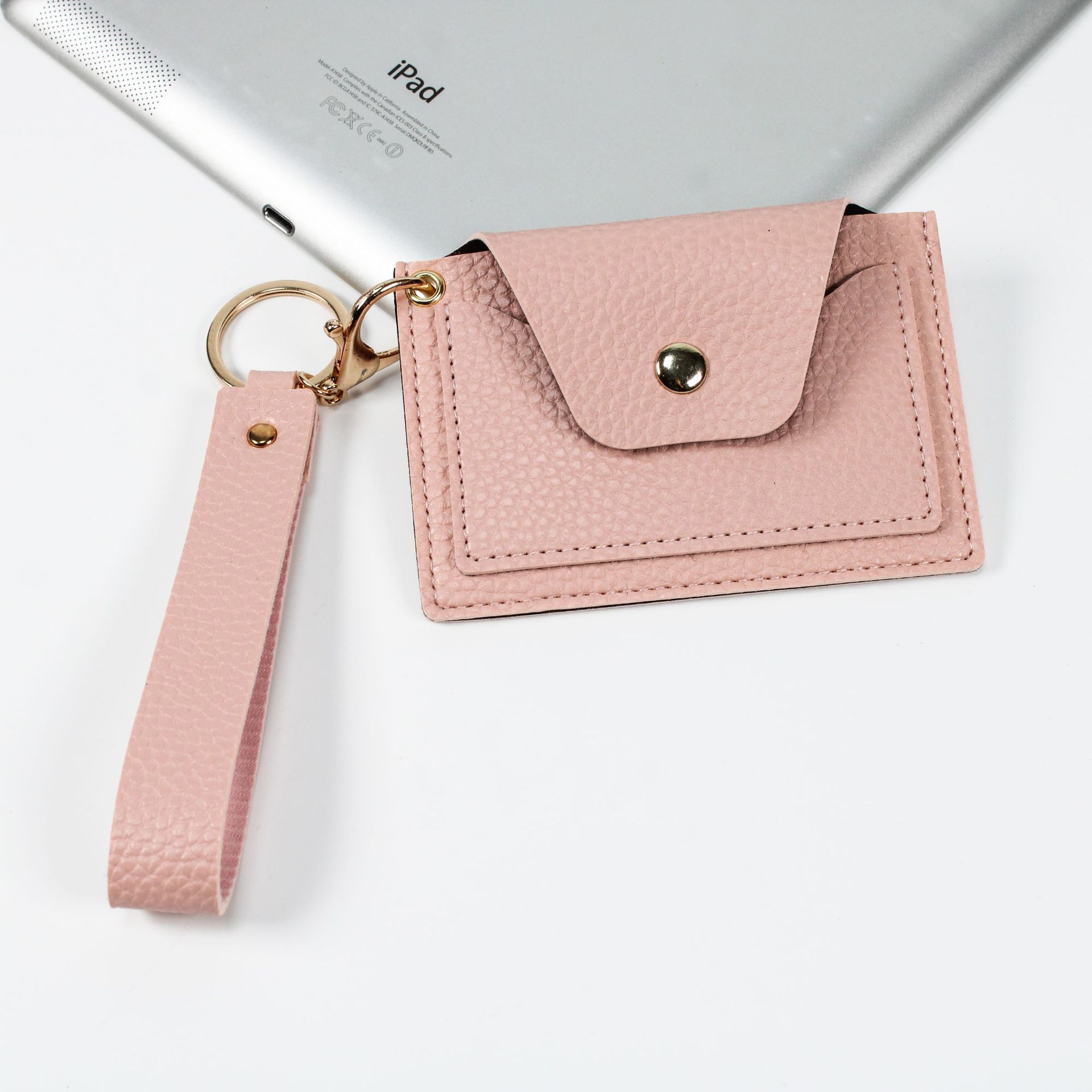 2022 New Korean Style Fresh Fruit Candy Color Card Holder with Lychee Texture, Fashionable and Simple Student Wallet Bus Card Holder