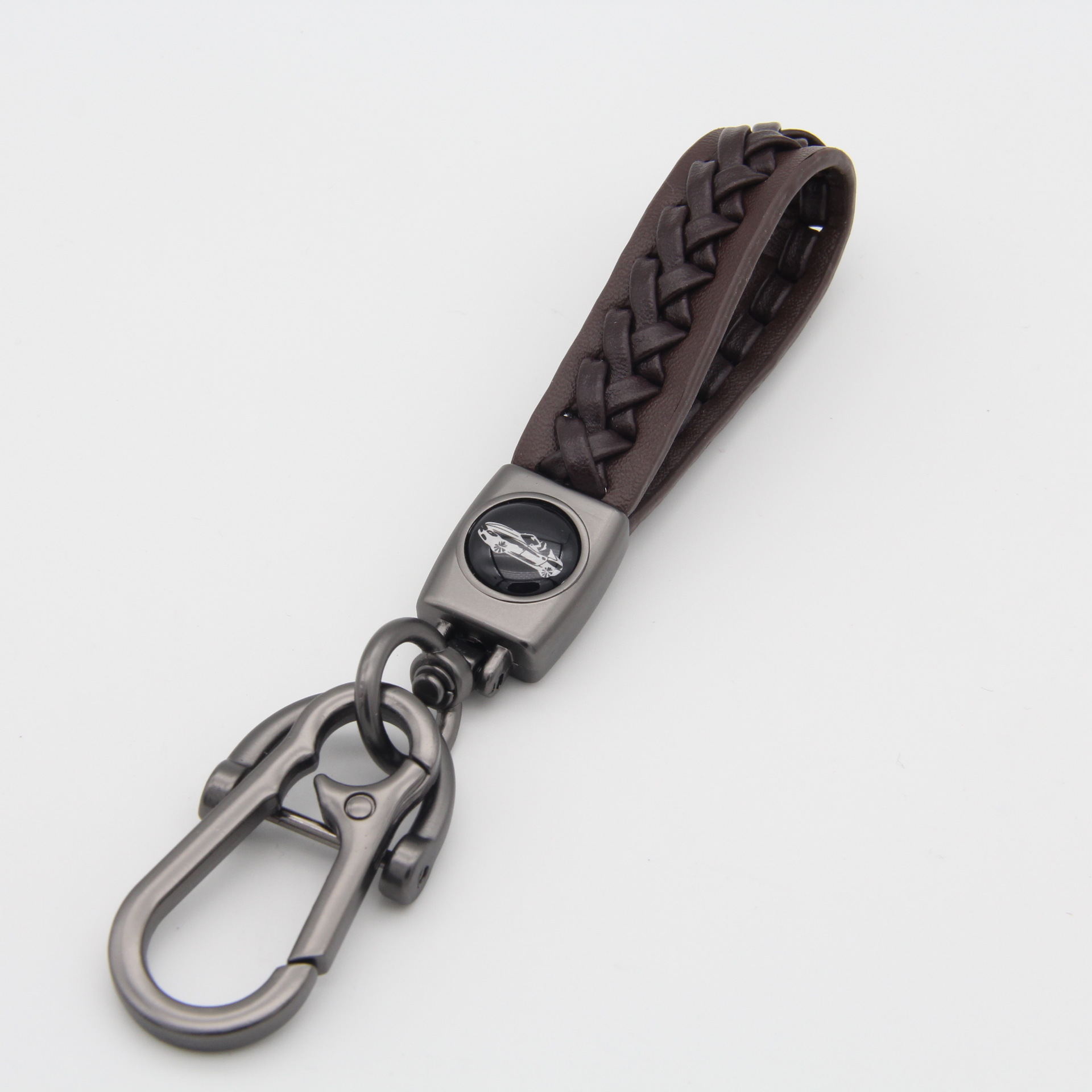 Simple cuerda trenzada llavero de coche de piel de oveja de alta calidad de cuero llavero transfronterizo minería caliente accesorios de regalo al por mayor