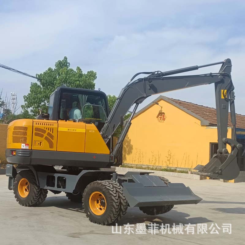 8吨轮式挖掘机 抓木机夹木机旋转挖机抓刚抓机抓木头的抓木机