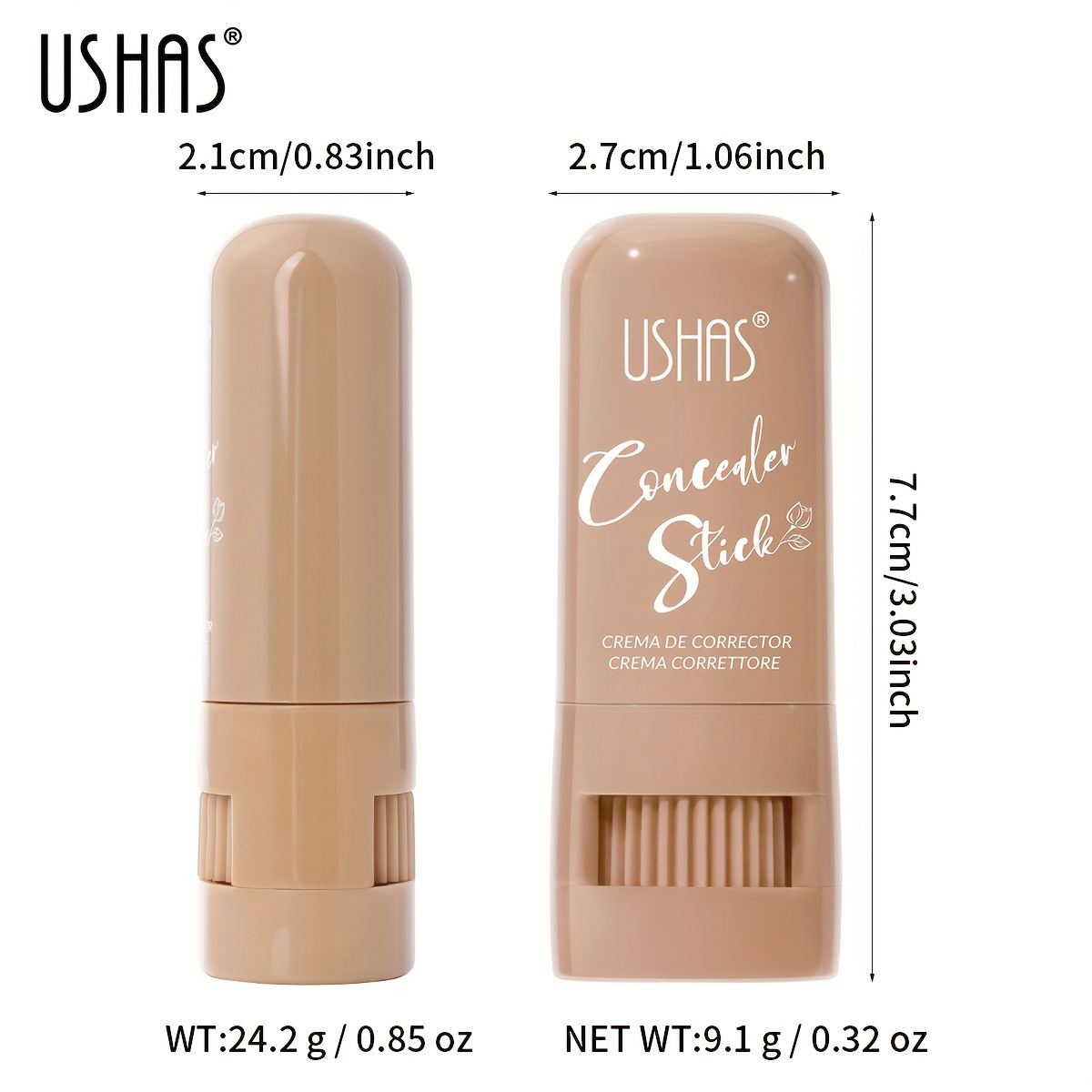 USHAS punto transfronterizo venta caliente maquillaje corrector sólido barra de fideos de alto brillo pequeño y portátil para iluminar FS458
