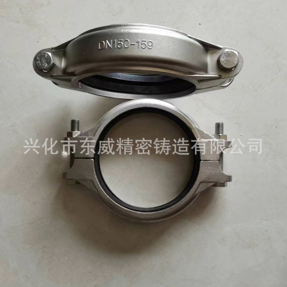 304、316不锈钢拷贝林不锈钢卡箍 沟槽卡箍