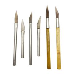 Maintenance tungsten steel long mouth small steel pressure bracelet ring metal gold silver copper stainless steel polishing knife steel pressure pen