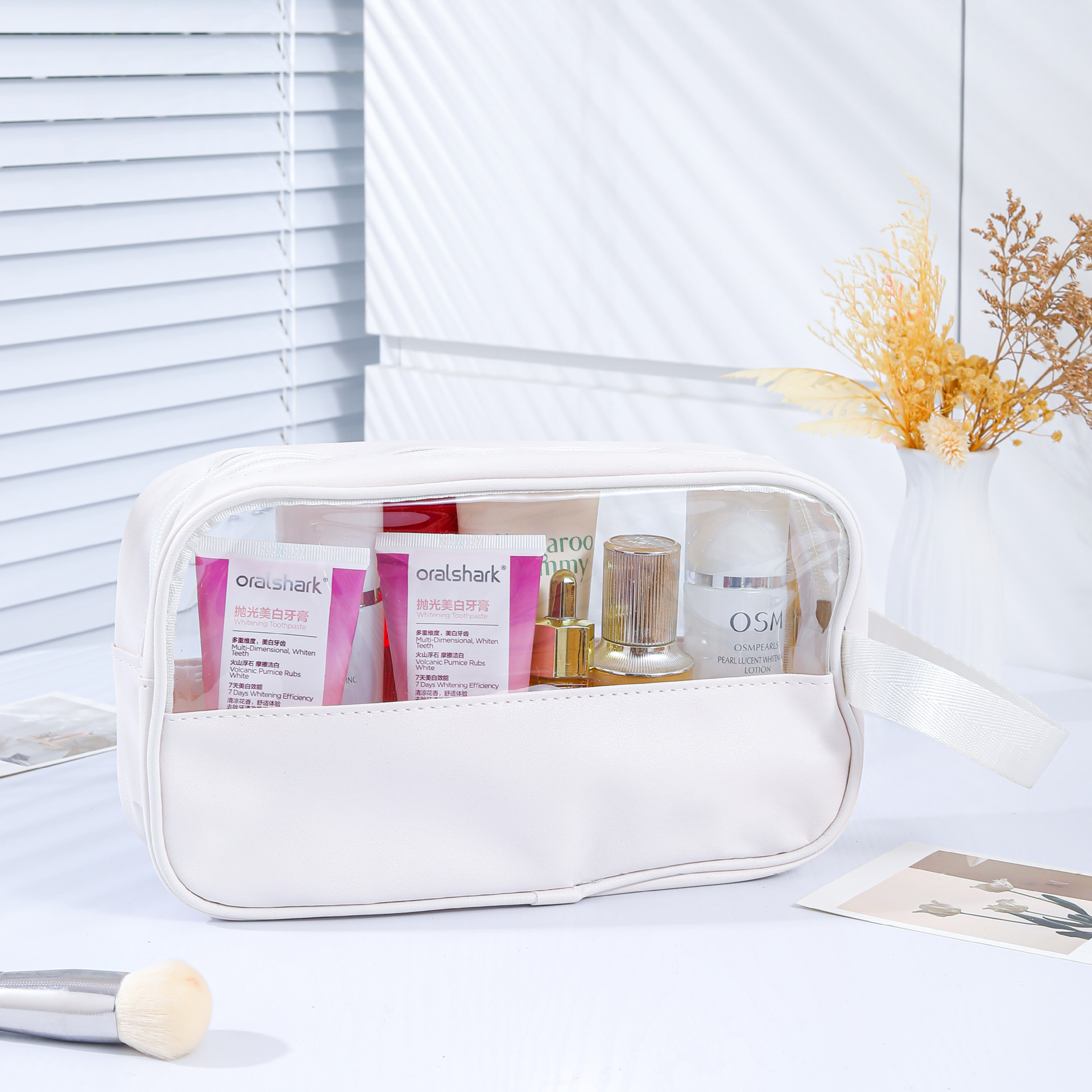 Bolsa de baño portátil de alta calidad, baño portátil, natación, playa, viaje, bolsa de almacenamiento de artículos de higiene y maquillaje de gran capacidad