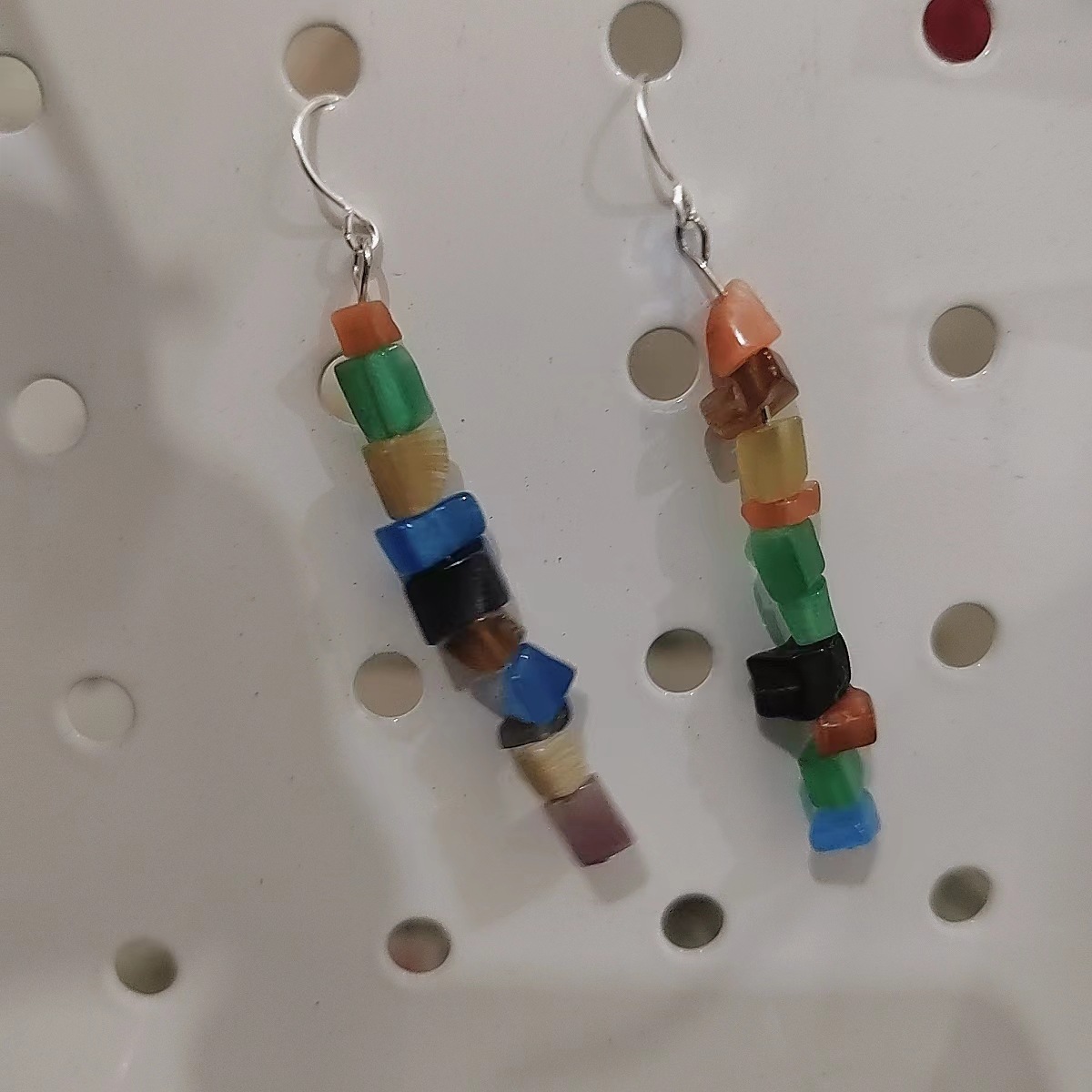 Especial gancho de orejas de piedra irregular de color nicho dulce temperamento nuevo estilo exquisito personalidad larga delgada orejas