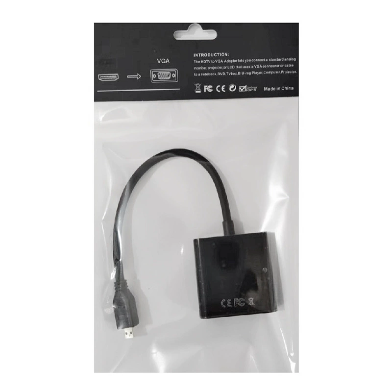 HDMI to VGA audio adapter cable mini HDMI laptop converter micro HDMI computer projector