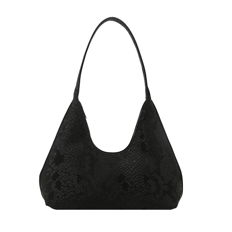 Bolsa de brazalete de hombro, primavera y verano de moda con patrón de serpiente, 2025 ocio, nuevo estilo coreano de textura simple, bolsa de tendencia de braza.