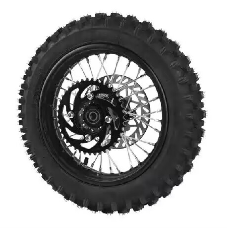 Motorcycle 80/100-12 inch wheel tire 90/100-14 inch wheel with sprocket brake disc 12 inch 14 inch