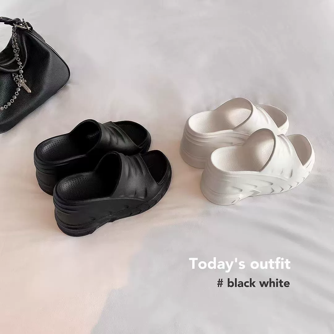 Внешняя торговля Тапки на высоком каблуке женские наружные повседневные дикие европейские и американские интернет-красные трансграничные модные летние холодные тапочки спот оптом