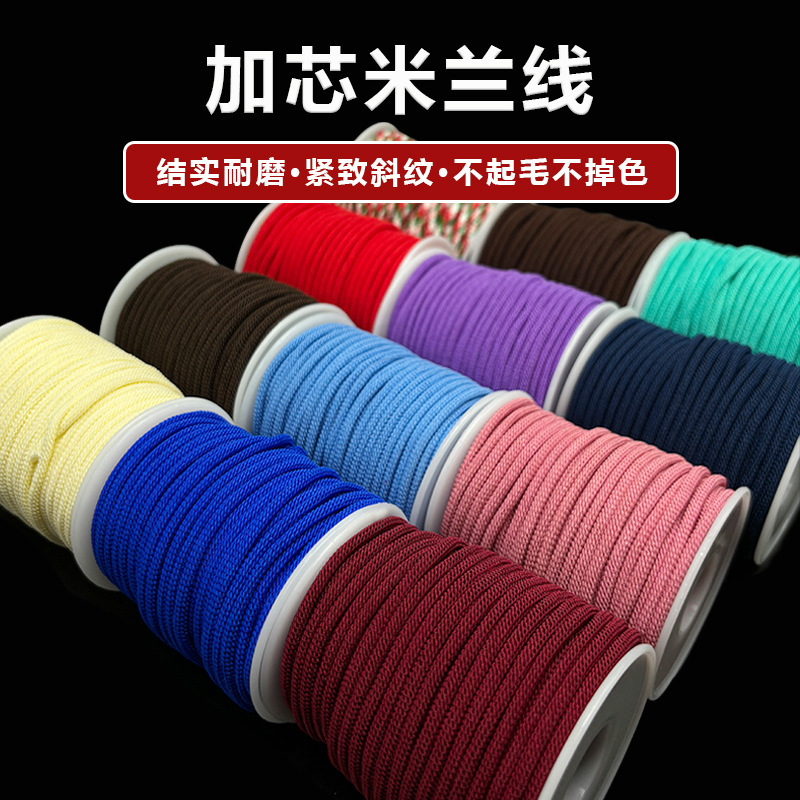 Christmas Milan Rope 3Mm/4Mm Handmade DIY Cotton Thread Braided Rope Bracelet Necklace Pendant Red Rope Wholesale Wrapped Yarn Rope Christmas Milan Rope 3Mm/4Mm Handmade DIY Cotton Thread Braided Rope Bracelet Necklace Pendant Red Rope Wholesale Wrapped Yarn Rope