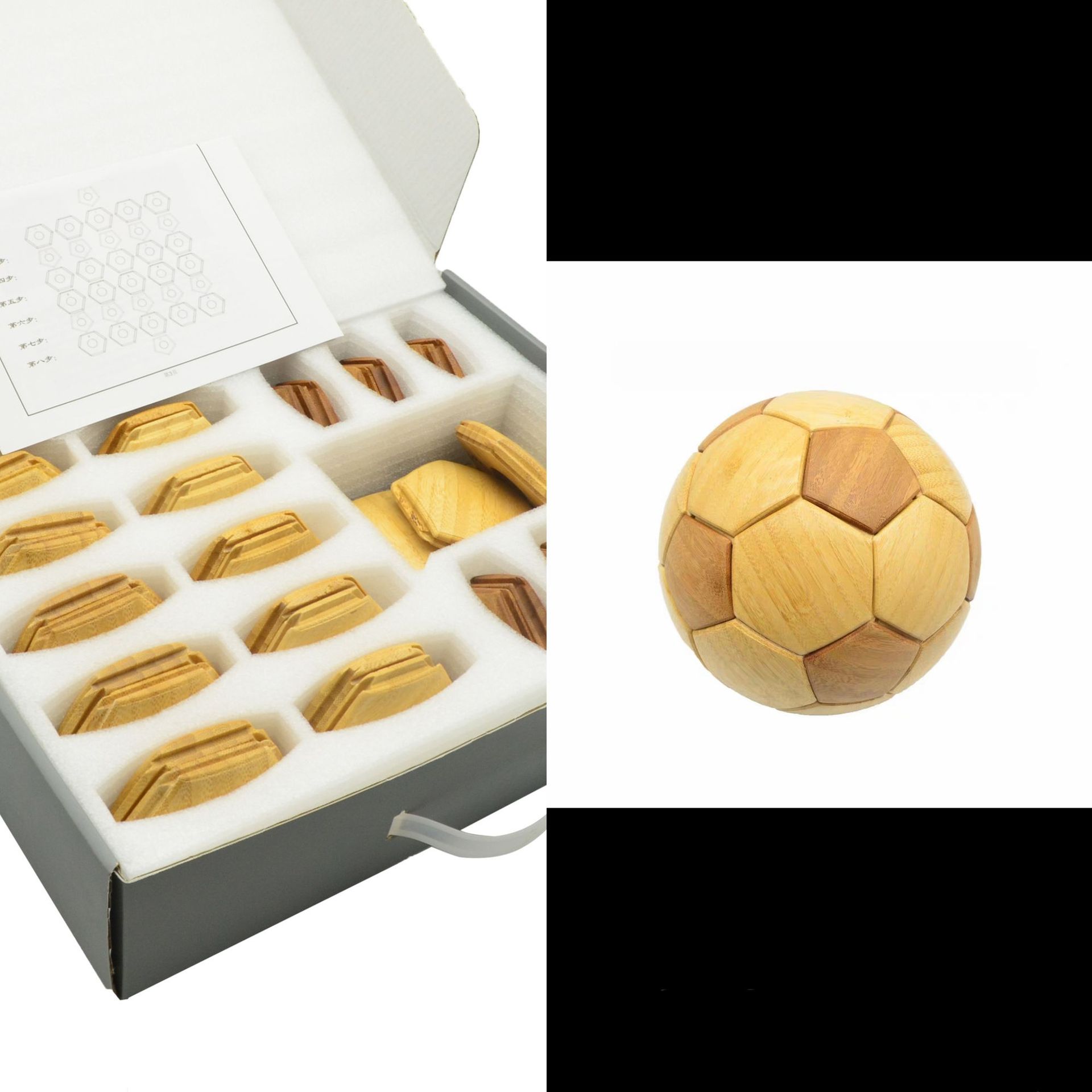 Adorno artesanal de madera Luban con sistema de espiga y muesca para aficionados al fútbol, artesanía, mercancía para superaficionados de la aldea, recuerdo, artesanía en madera maciza.