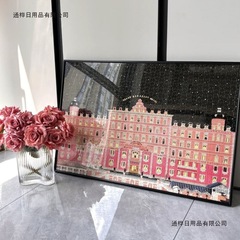 布达佩斯大饭店拼图成人儿童1000块高难度解压益智拼装礼物带相框