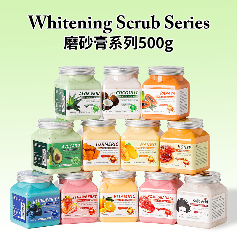 Foreign Trade Body Scrub Exfoliating 500g Deep Cleansing Coffee Scrub Exfoliating Goosebumps for Large Bottle Hospital