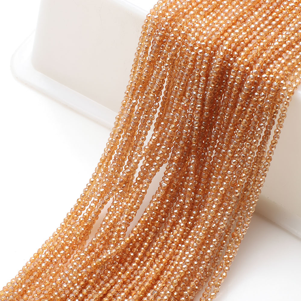 10g Weight Beads Jewelry Making Type 2MM Jewelry Making Size DIY Jewelry Accessories Classification 3 Pieces Per Pack Quantity Glass Material Solid Color Pattern Plating Design Elegant, Simple Style, Streetwear Style 3 Pieces Per Pack 2MM Glass Solid Color DIY Jewelry Accessories Beads 18
